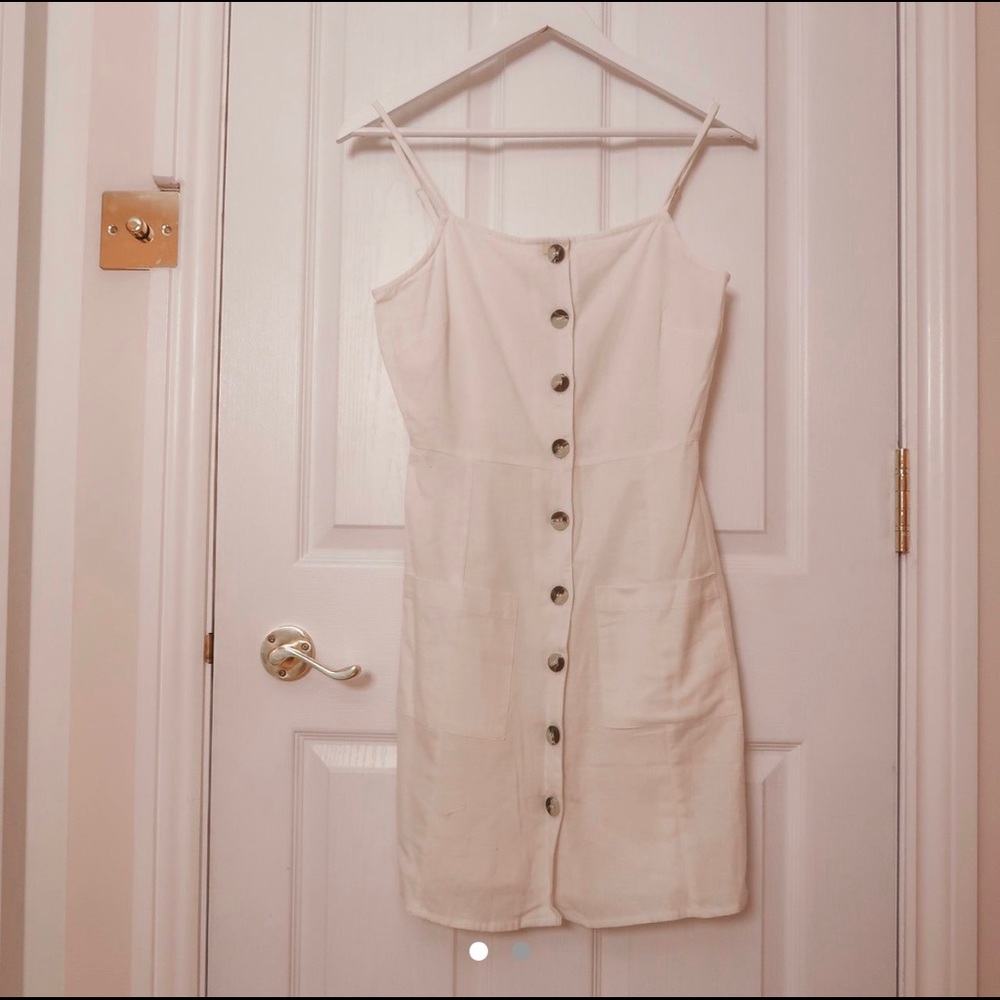 Cotton/linen mini dress